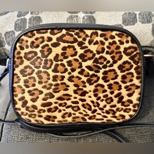 Kate & Alex Leopard Print Crossbody Bag refurbished. Like new but used